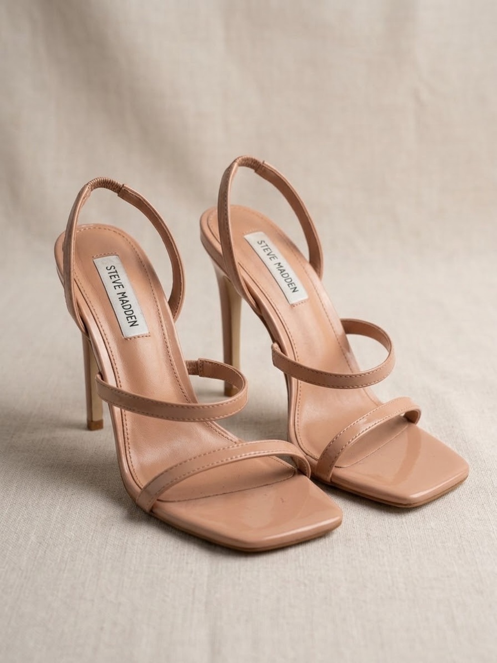Steve Madden Blush Nude Strappy High Heel Sandals